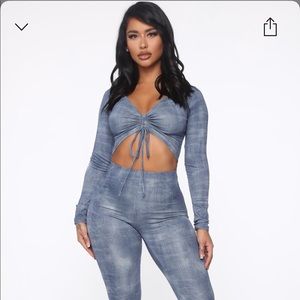 Fashion Nova Make you laugh pant set